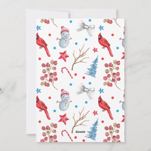 パーソナライズされたクリスマスカード シーズンカード (裏面)