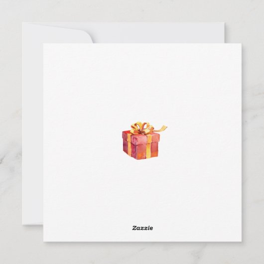 パーソナライズされたクリスマスカード シーズンカード (裏面)