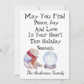 パーソナライズされたクリスマスカード シーズンカード (正面)