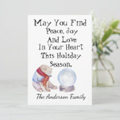 パーソナライズされたクリスマスカード シーズンカード (スタンド正面)