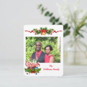 パーソナライズされたクリスマスカード シーズンカード (スタンド正面)