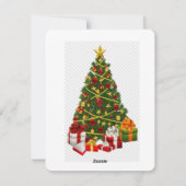 パーソナライズされたクリスマスカード シーズンカード (裏面)