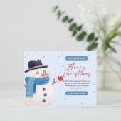 パーソナライズされたクリスマスカード シーズンポストカード (スタンド正面)