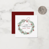 パーソナライズされたクリスマスカード ノートカード (正面/裏面インサイチュ)