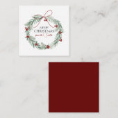 パーソナライズされたクリスマスカード ノートカード (正面/裏面)