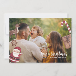 パーソナライズされたクリスマスカード 招待状