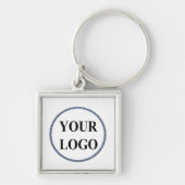 パーソナライズされたクリスマスギフトカスタマイズアイディアのロゴ キーホルダー (正面)