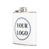 パーソナライズされたクリスマスギフトカスタマイズアイディアのロゴ フラスク (左)