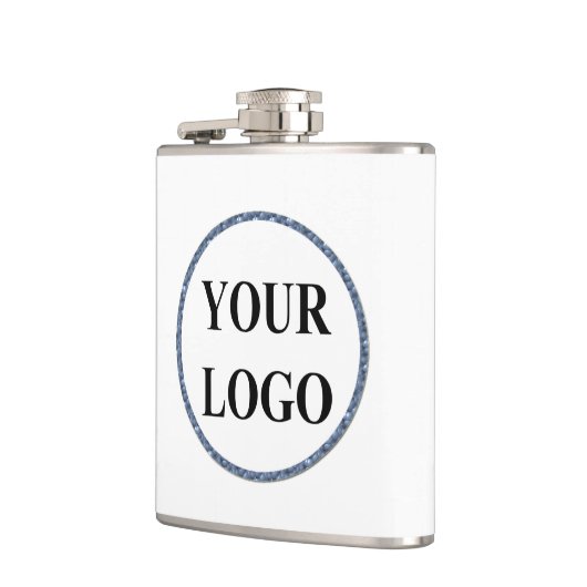 パーソナライズされたクリスマスギフトカスタマイズアイディアのロゴ フラスク (左)