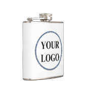 パーソナライズされたクリスマスギフトカスタマイズアイディアのロゴ フラスク (右)