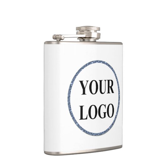 パーソナライズされたクリスマスギフトカスタマイズアイディアのロゴ フラスク (右)