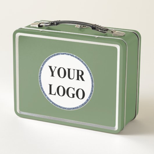 パーソナライズされたクリスマスギフトカスタマイズアイディアのロゴ メタルランチボックス (裏面)