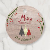 パーソナライズされたクリスマスギフトタグ フェイバータグ (裏面)