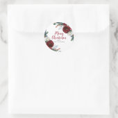 パーソナライズされたクリスマスギフトラベル ラウンドシール (バッグ)