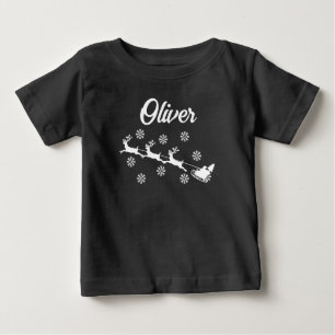 パーソナライズされたクリスマスクリスマスファミリーマッチング ベビーTシャツ