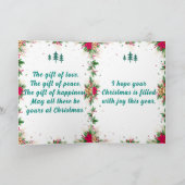 パーソナライズされたクリスマスグリーティングカード シーズンカード (内部)