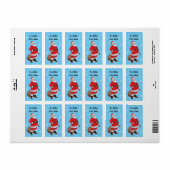 パーソナライズされたクリスマスサンタスノーギフトラベル ラベル (フルシート)