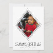 パーソナライズされたクリスマスシンプルフォトフレーム シーズンカード (正面)