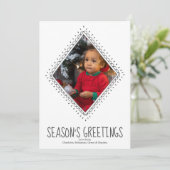 パーソナライズされたクリスマスシンプルフォトフレーム シーズンカード (スタンド正面)