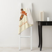 パーソナライズされたクリスマスジンジャーパランニングンのチーム シェルパブランケット (インサイチュ)