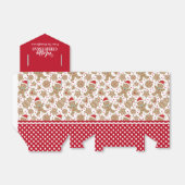 パーソナライズされたクリスマスジンジャーブレッドマン フェイバーボックス (折り畳みなし)