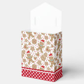 パーソナライズされたクリスマスジンジャーブレッドマン フェイバーボックス (オープン)