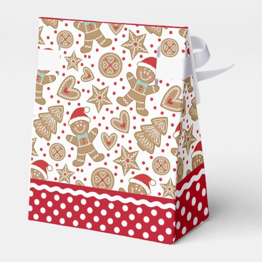 パーソナライズされたクリスマスジンジャーブレッドマン フェイバーボックス (裏面サイド)