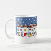 パーソナライズされたクリスマススノーシーンマグギフト コーヒーマグカップ (左)