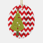 パーソナライズされたクリスマスツリーオーナメント セラミックオーナメント (右)