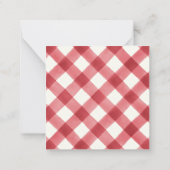 パーソナライズされたクリスマスツリーギフト囲いカード ノートカード (裏面)