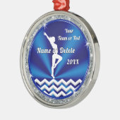 パーソナライズされたクリスマスツリーギムナストオーナメント メタルオーナメント (左)