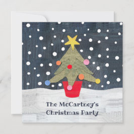 パーソナライズされたクリスマスツリークリスマス招待状