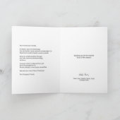 パーソナライズされたクリスマスツリー写真 シーズンカード (内部)