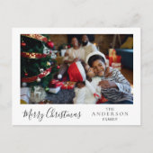 パーソナライズされたクリスマスツリー科 ポストカード (正面)