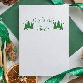 パーソナライズされたクリスマスツリー製 ラバースタンプ