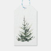 パーソナライズされたクリスマスツリー農家 ギフトタグ (裏面)