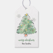 パーソナライズされたクリスマスツリー ギフトタグ