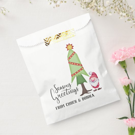 パーソナライズされたクリスマスツリー&格言の好意バッグ フェイバーバッグ (封をした状態)