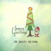 パーソナライズされたクリスマスツリー&格言 ウィンドウサイン (シート3)