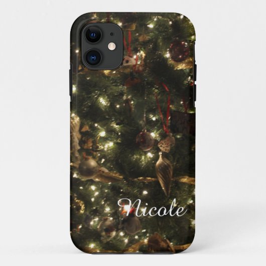 パーソナライズされたクリスマスツリーiPhoneケース Case-Mate iPhoneケース (裏面)