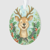 パーソナライズされたクリスマストナカイオーナメント オーナメント (正面)