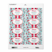パーソナライズされたクリスマスドットラベル ラベル (フルシート)