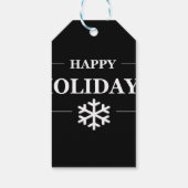 パーソナライズされたクリスマスハッピーカスタムホリデー ギフトタグ (裏面)