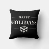 パーソナライズされたクリスマスハッピーカスタムホリデー クッション (裏面)