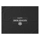 パーソナライズされたクリスマスハッピーカスタムホリデー テーブルクロス (正面(横))