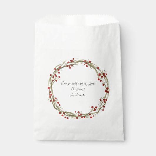 パーソナライズされたクリスマスバッグ フェイバーバッグ (正面)