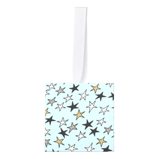 パーソナライズされたクリスマスバーク犬をテーマ キューブオーナメント (正面)