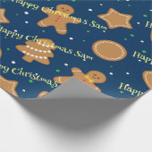 パーソナライズされたクリスマスパターンのラッピング紙 ラッピングペーパー (角)