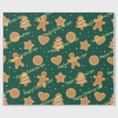 パーソナライズされたクリスマスパターンのラッピング紙 ラッピングペーパー (フラット)