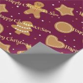 パーソナライズされたクリスマスパターンのラッピング紙 ラッピングペーパー (角)